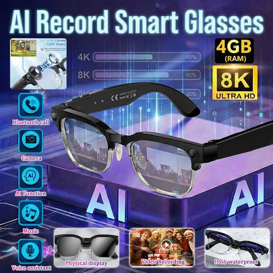 Lunettes Intelligentes IA 2026 — Caméra 4K, Traduction en Temps Réel & Assistant IA Intégré