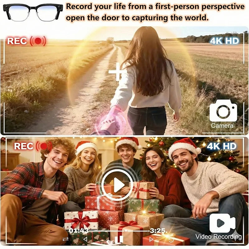 Lunettes Intelligentes IA 2026 — Caméra 4K, Traduction en Temps Réel & Assistant IA Intégré